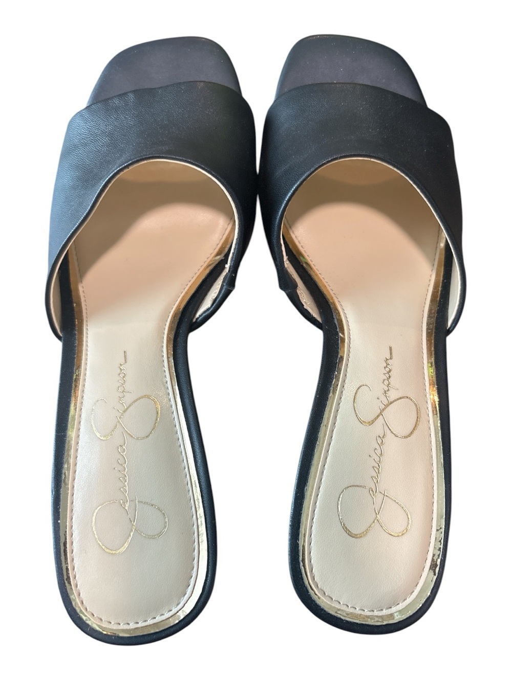 Jessica Simpson Black Open-Toe Platform Mule Heels - Picture 4 of 8